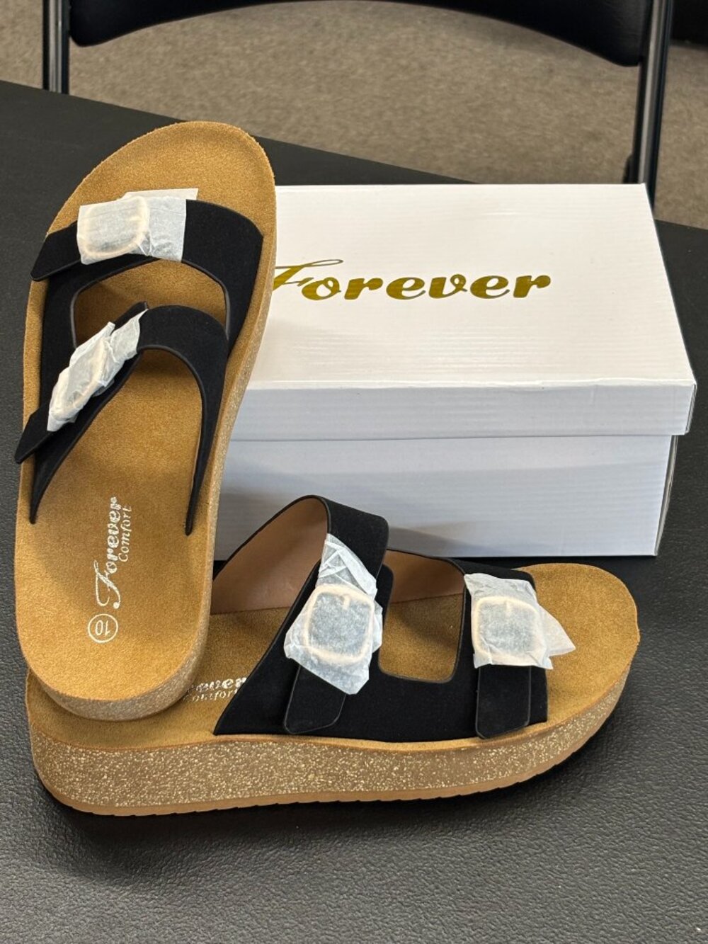 Forever Comfort Women Wedge Heel Sandal Shoes